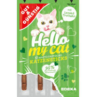 G&G Hello My Cat skanėstai katėms - ėrienos/kalakutienos suktinukai x10 50g | Multum