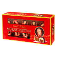 Maitre Mozartkugeln Chocolates šokoladiniai saldainiai su marcipanu 200g | Multum