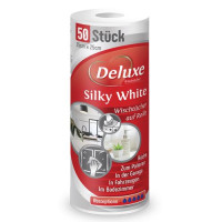 Prabangus "Silky White" virtuvinis rankšluostis, 50 lakštų | Multum