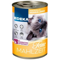 Edeka Feine Mahlzeit konservai katėms su vištiena ir kepenėlėmis 400g | Multum