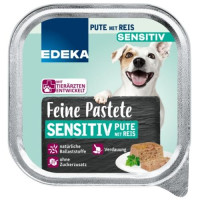 Edeka Feine Sensitiv Paštetas šunims su kalakutiena ir ryžiais 150g | Multum