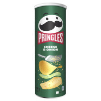Pringles traškučiai su sūrio ir svogūnų skonio 165g | Multum