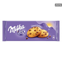 Milka Cookies Šokoladiniai sausainiai su šokolado gabaliukais 135g | Multum