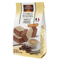 Feiny Biscuits Cubus Cappuccino vafliai 125g | Multum