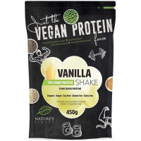 Gamtoje geriausias BIO vanilės 70% baltymų kokteilis. Puikaus skonio, natūralus, chia, žirnių, ryžių ir quinoa baltymų kokteilis su vanile. 450 g | Multum