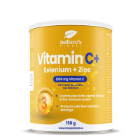 Gamtoje geriausias cinkas + selenas + vitaminas C. Unikali imunitetą stiprinanti formulė – didelė vitamino C dozė su cinku ir selenu. Be cukraus. 150 g | Multum