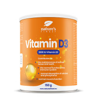 Geriausias gamtoje vitaminas D3. Didelio pasisavinimo ir dozavimo vitaminas D3. 2000 TV vienoje dozėje. Su natūralia citrina, be cukraus. 150 g | Multum