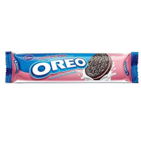 OREO STRAWBERRY CREME sausainiai su braškių kremo įdaru 137g | Multum