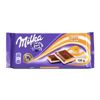 Milka Toffee Cream pieniškas šokoladas su karameliniu įdaru 100g | Multum