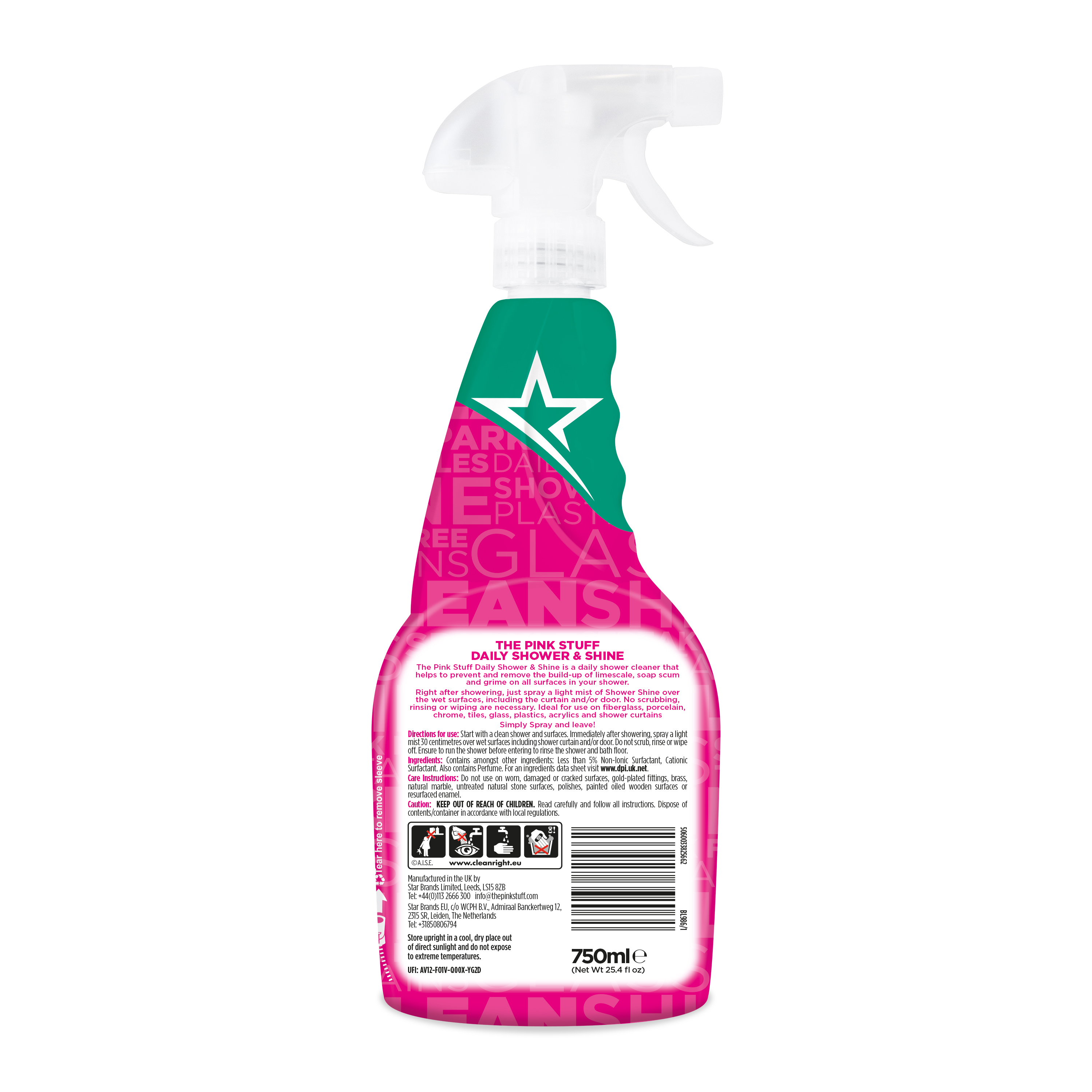 THE PINK STUFF vonios valiklis kasdieniam naudojimui 750ml | Multum