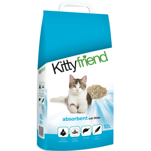 Kitty Friend sugeriantis kačių kraikas 10L | Multum