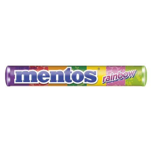 Mentos Rainbow kramtomieji saldainiai su vaisių skoniais 37,5g | Multum