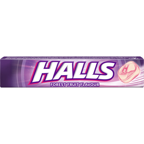 Halls Forest Fruit Flavor ledinukai su miško uogų skoniu 33,5g | Multum