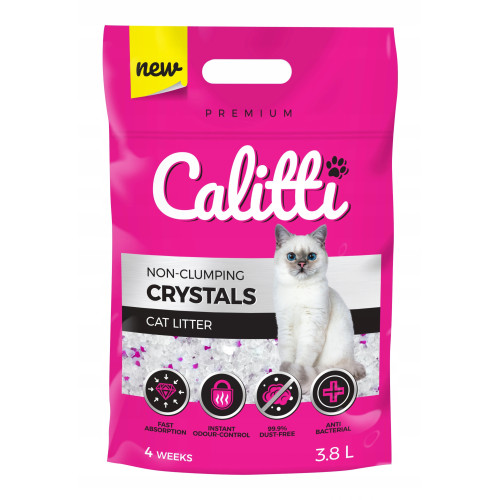 Silikoninis smėlis katėms CRYSTAL, 3,8L | Multum