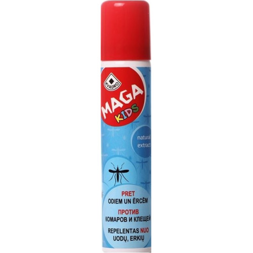 MAGA KIDS priemonė vaikams nuo uodų, erkių 100ml | Multum