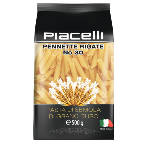 Piacelli Makaronai Pennete Rigate makaronai 500g | Multum