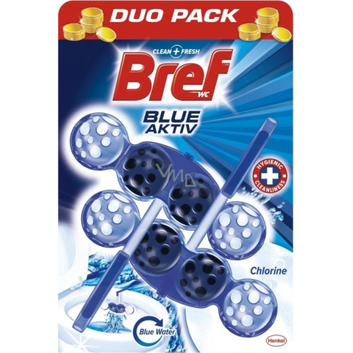 Bref Blue Chlorine tualeto dubenėlio nuplovimo blokas su chloru 2x50g | Multum