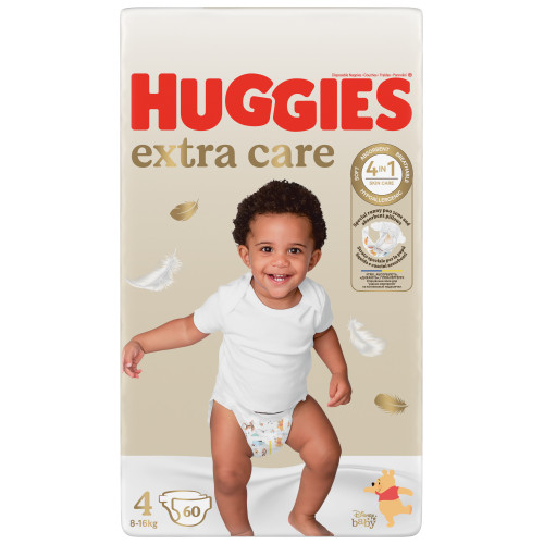 Huggies Extra Care sauskelnės #4 8-16kg, 60vnt | Multum