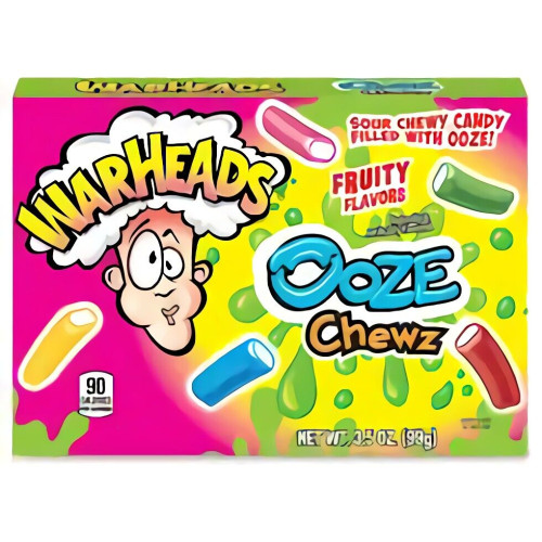 Warheads Chewy Ooze želė saldainiai su įdaru 99g | Multum