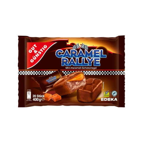 G&G Caramel Rallye mini šokoladiniai batonėliai su karamele 400g | Multum