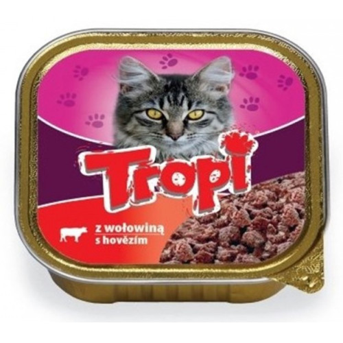 Tropi paštetas su jautiena katėms 100g | Multum