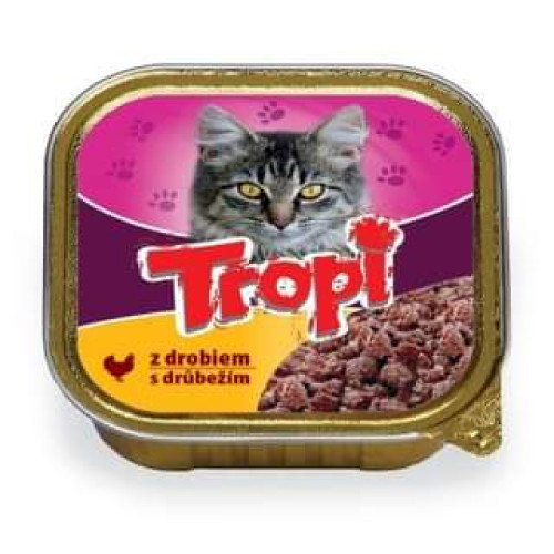 Tropi paštetas su paukštiena katėms 100g | Multum