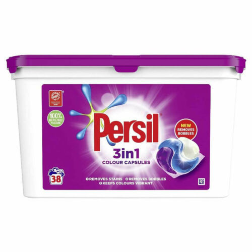 Persil Power Caps Color skalbimo kapsulės spalvingiems skalbiniams 38 vnt | Multum
