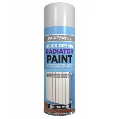 Paint Factory greitai džiūstantys dažai radiatoriams - balti 300ml | Multum