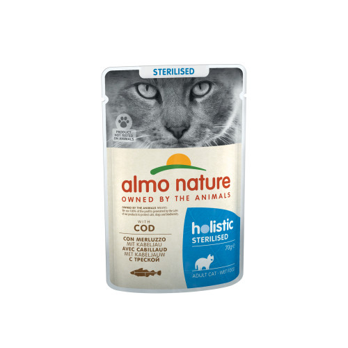 Almo Nature visavertis maistas su menke sterilizuotoms katėms 70g | Multum