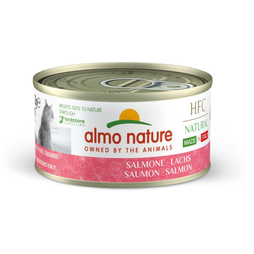 Almo Nature papildomas ėdalas su lašiša katėms 70g | Multum