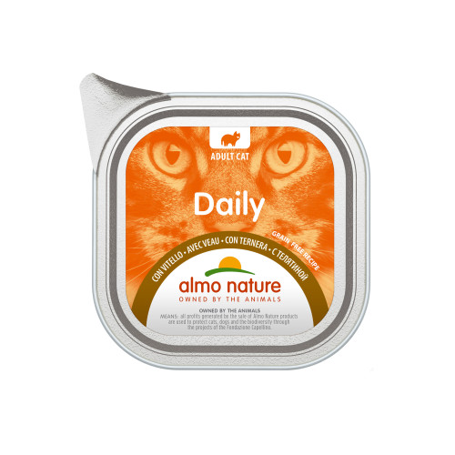 Almo Nature visavertis maistas su veršiena katėms 100g | Multum