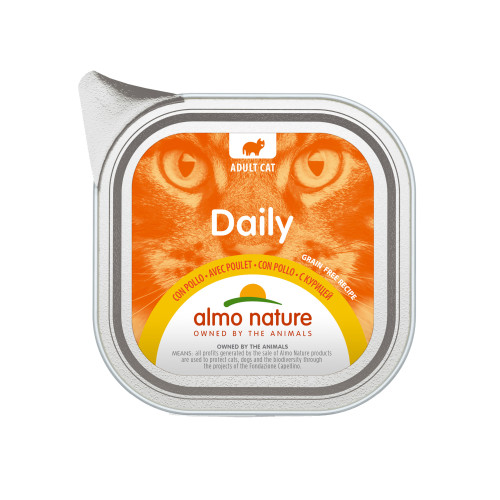 Almo Nature visavertis maistas su vištiena katėms 100g | Multum