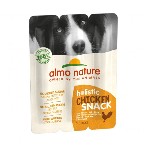 Almo Nature Holistic skanėstai su vištiena šunims 3x10g | Multum