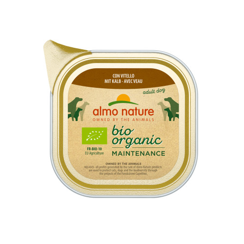 Almo Nature Bio Organic šlapias maistas su veršiena šunims 100g | Multum