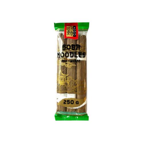 Japoniško stiliaus makaronai Fudo Soba su grikiais 250g | Multum