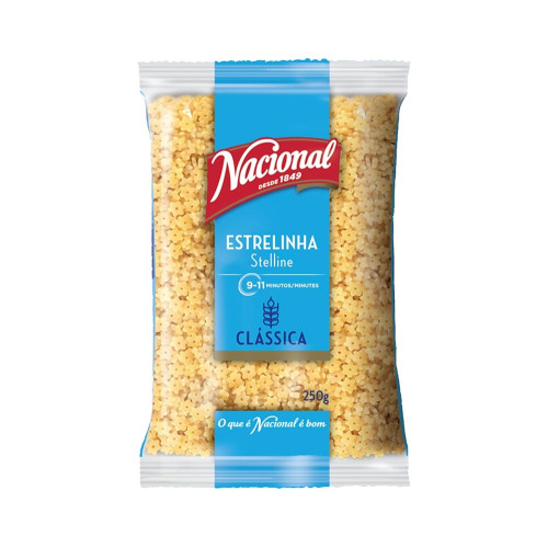 Nacional Stelline aukščiausios kokybės makaronai 250g | Multum