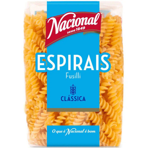 Nacional Fusilli aukščiausios kokybės makaronai 500g | Multum