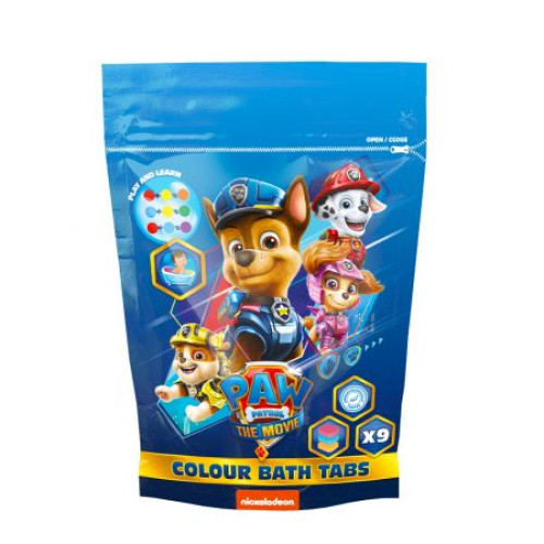 Paw Patrol vandens dažymo tabletės 9vnt, 144g | Multum
