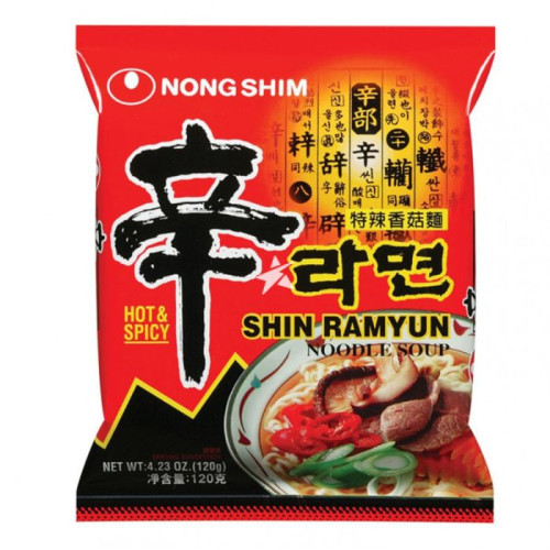 Greitai paruošiama makaronų sriuba Nongshim Shin 120 g | Multum
