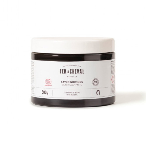 Fer A Cheval universali juodo muilo pasta su alyvuogių aliejumi 500g | Multum