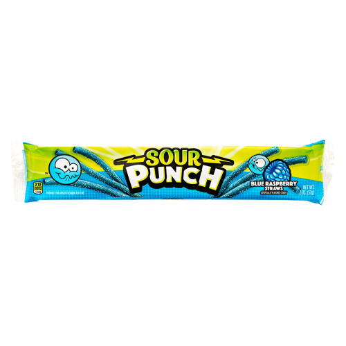 Sour Punch želė saldainiai su mėlynų aviečių skoniu 57g | Multum