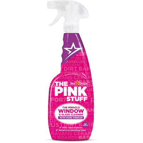 Pink Stuff langų ir stiklų valiklis su rožių actu 750ml | Multum