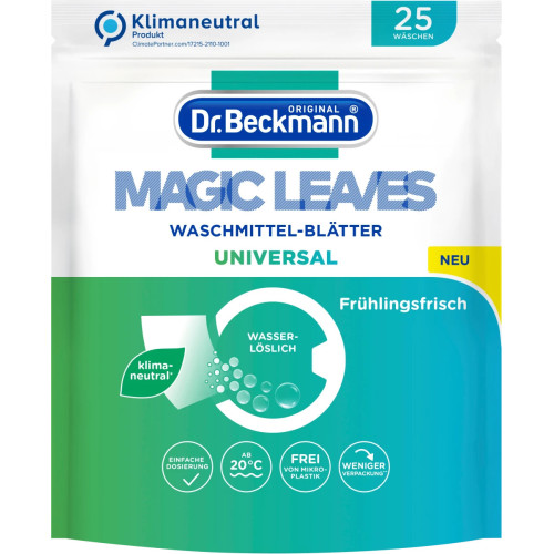 dr. Beckmann Magic Leaves universalūs skalbinių lapeliai skalbiniams 25 vnt | Multum