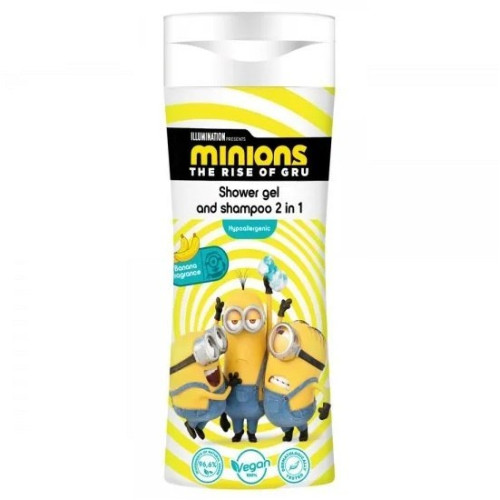 Minions 2in1 dušo želė - šampūnas su bananų kvapu 300ml | Multum