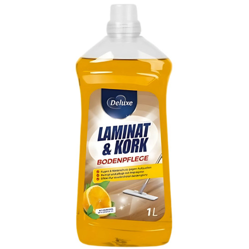 Prabangus laminato ir kamštienos grindų valiklis su apelsinų kvapu 1L | Multum