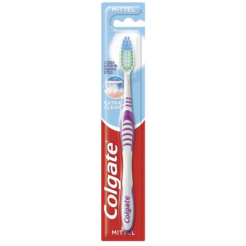 Colgate Extra Clean vidutinio kietumo dantų šepetėlis | Multum