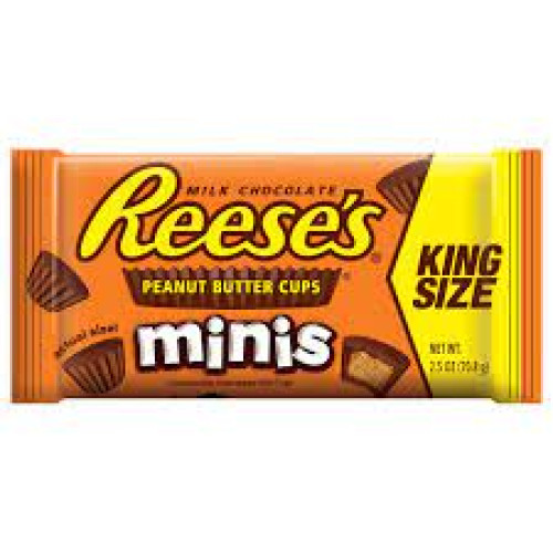 Reeses Minis žemės riešutų sviestas - pieniško šokolado saldainiai 70g | Multum
