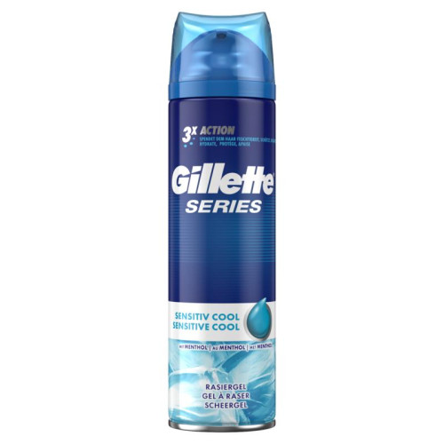 Gillette Sensitive Cool gaivinantis skutimosi gelis 200ml | Multum