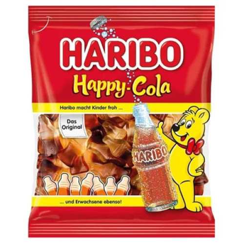 Haribo Happy Cola želė saldainiai su kolos skoniu 175g | Multum