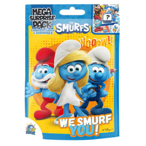 Smurfs staigmena pakuotė + saldainiai 10g | Multum